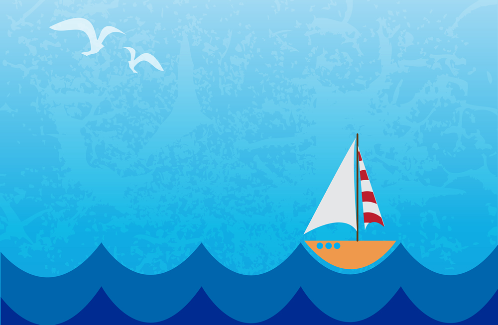 Poema infantil : El velero hacia la mar