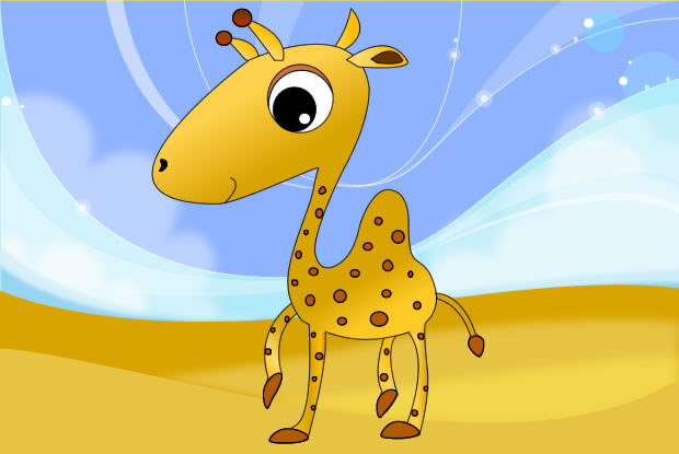 Cuentos infantiles de animales : La Jirafa Dromedaria
