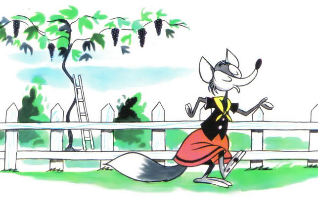 Fábula corta: La zorra y las uvas