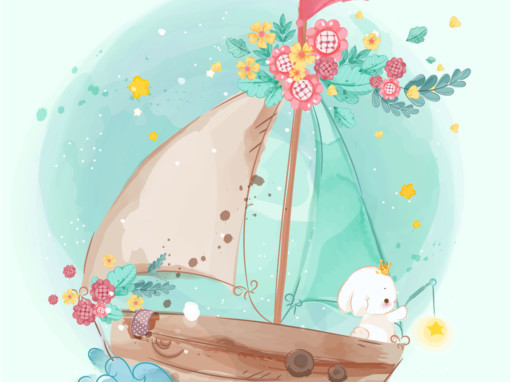 Poema infantil : El velero hacia la mar