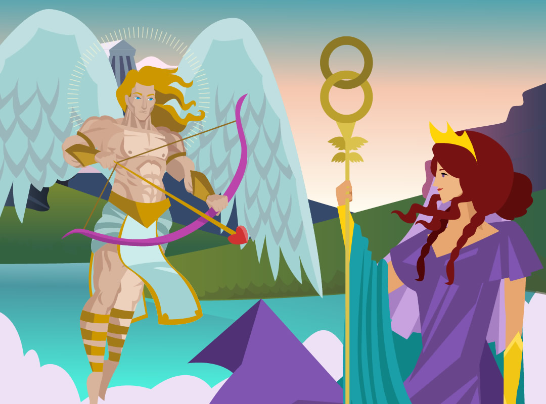 Dentro De La Antigua Historia De Amor De Cupido Y Psique