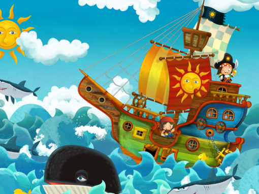Un barco lleno de piratas