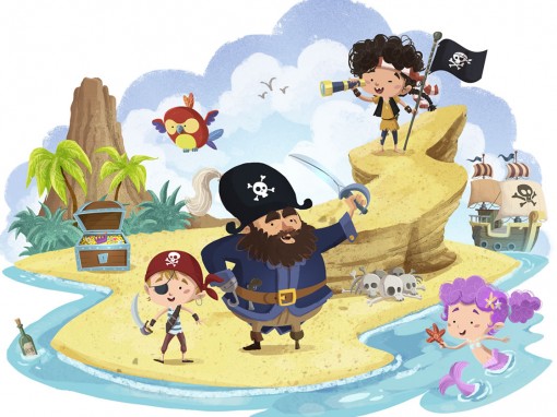 Cuento infantil: Lo que hacía gruñón al pirata Ramón