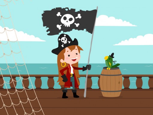 Cuento infantil: Una pirata muy feroz
