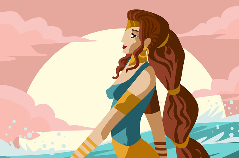 AFRODITA: diosa griega de la belleza | Historias y mitología para niños