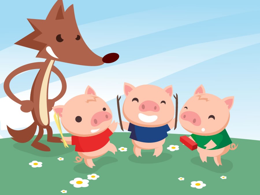 Cuento clásico infantil : Los tres cerditos
