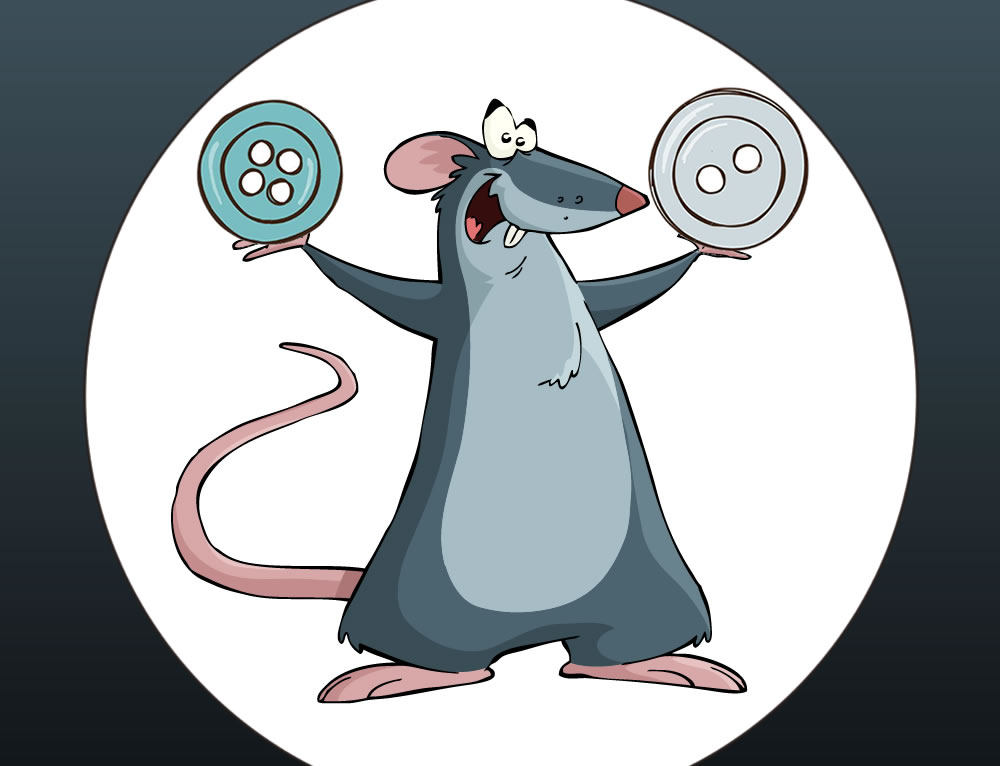 Cuento : El ratón que cosía botones