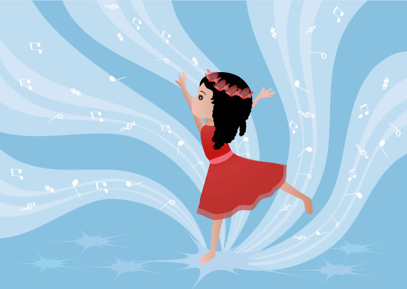 Poesía: Bailaba la niña alegre