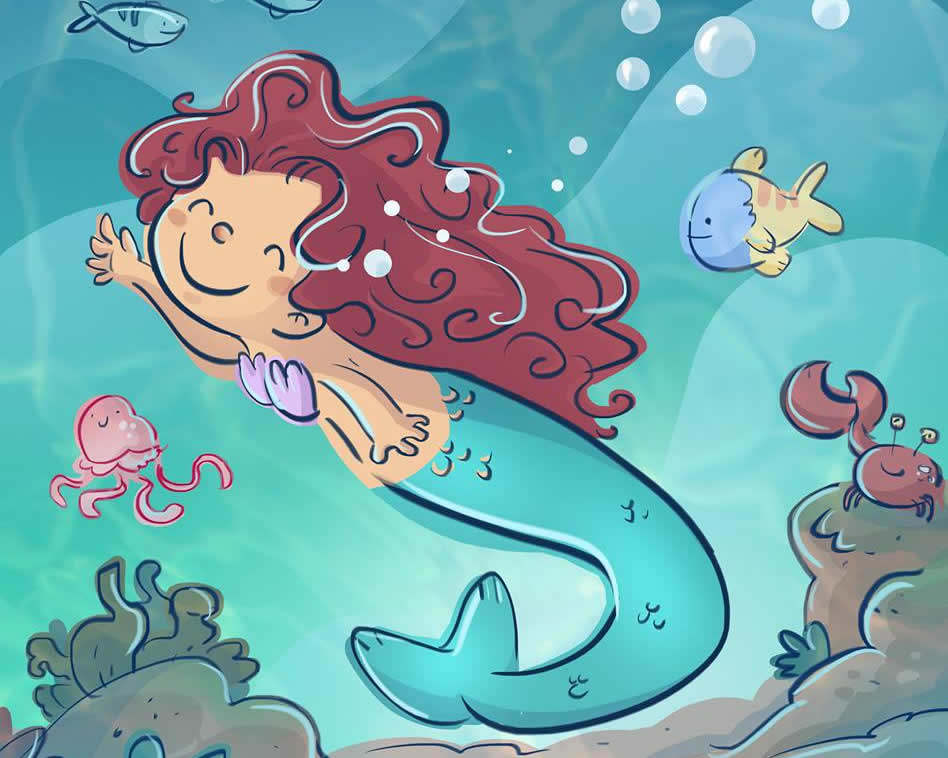 La sirenita (historia de Ariel)  Cuento infantil corto - clásico